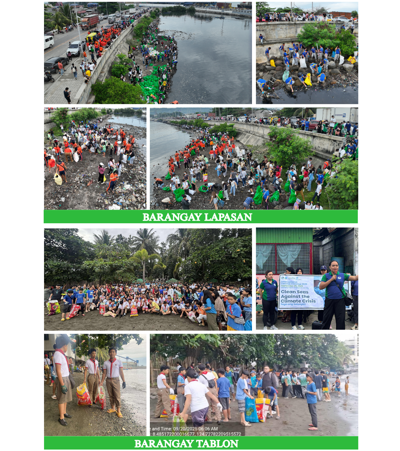 Cleanup Photos Lapasan and Tablon